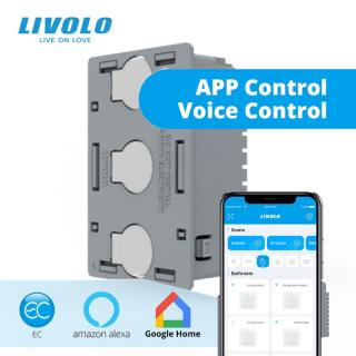 Modul intrerupator inteligent EC triplu tactil, cap scara, Generatie Noua, 3M - standard italian