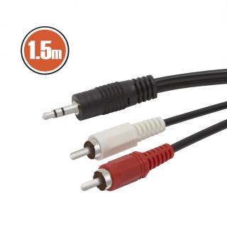 Cablu RCA   JACKfisa 2 x RCA-fisa 3,5 st JACK1,5 m