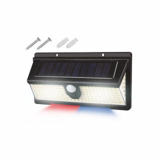 Lampa solara de perete cu senzor de miscare 2400mAh, 172 LED, negru