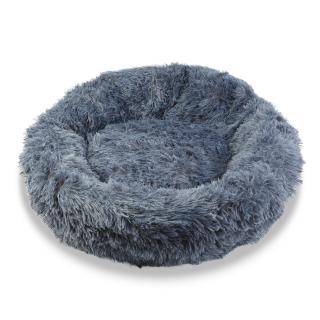 Pat pentru caini - rotund - marime   XL   - 80 cm - gri