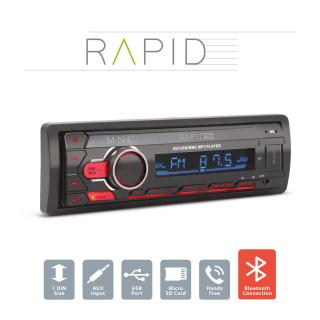 Player auto , zRapid,   - 1 DIN - 4 x 50 W - BT - MP3 - AUX - SD - USB