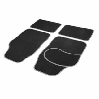 Set covorase auto textile universale Carguard 64 x 44 cm   44 x 29 cm - negru - gri