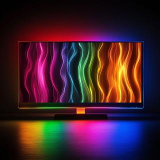 sir de lumina Smart TV - USB - 30 LED-uri RGB - 3 m - Bluetooth