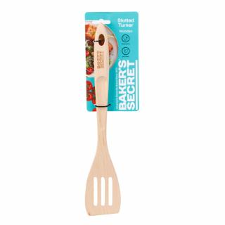 Spatula de bucatarie din lemn de fag Baker s Secret - cu fante - 13   (33 cm)