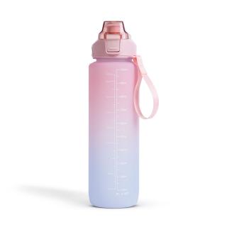 Sticla de apa sport - 1L - opal - gradient roz-albastru