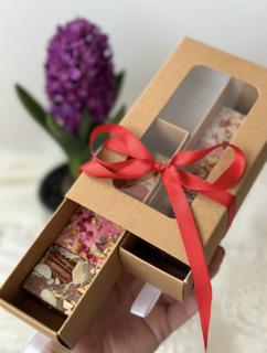 CUTIE 8-12 MACARONS, 16X9X4.5 CM, NATUR, SET 5 BUC, CAPAC + SERTAR