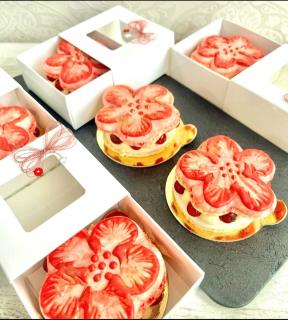 CUTIE CIOCOLATA PRALINE, P6, SERTAR+ MANSON CU FEREASTRA, P6-ALB, SET 5 BUC
