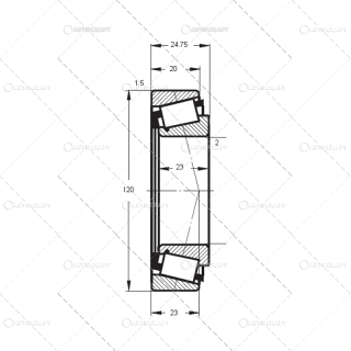 30213 LYC RULMENT (65X120X25.96) RADIAL AXIAL CU ROLE CONICE