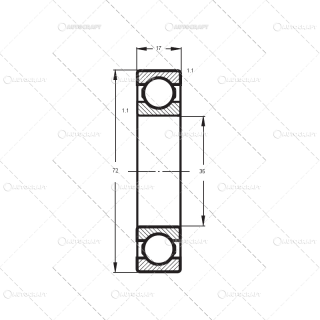 6207 2RS LYC RULMENT (35x72x17)