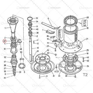 6210 RULMENT BUTUC SUPERIOR TROMPA COASA ROTATIVA