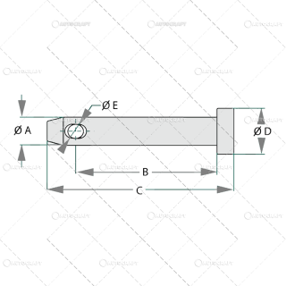 BOLT TIJA REGLABILA O16mm X 9.8cm MASSEY FERGUSON