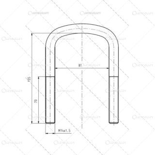 BRIDA ARC FILET M14, LUNGIME 135MM, LATIME 81MM