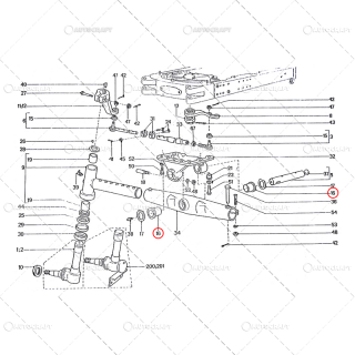 BUCSA CU GULER AX OSCILATIE TRACTOR UTB U650 31.30.110