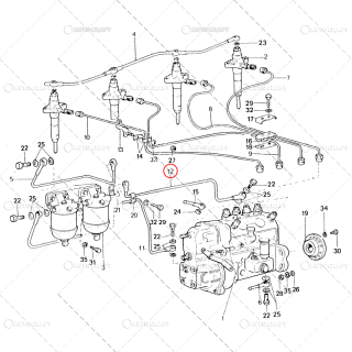 CONDUCTA ALIMENTARE FILTRU-POMPA TRACTOR U650