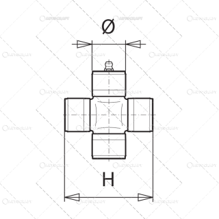 CRUCE CARDAN 32.0X76.0