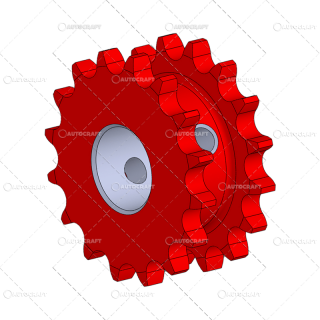 PINION DUBLU LANT AX VALTURI DEPANUSATORI CULEGATOARE PORUMB SIP FI 70x30