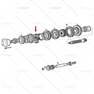 PINION SINCRON Z18 FIAT, NEW HOLLAND