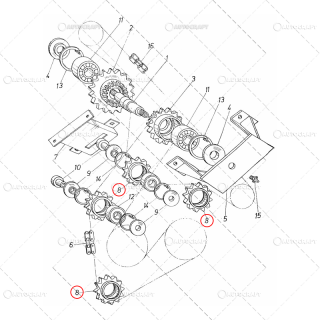 PINION Z 12 CULEGATOARE PORUMB ZMAJ