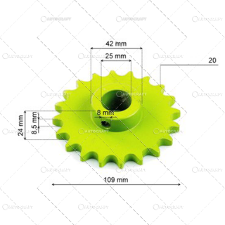 PINION Z 20 REDUCTOR ELEVATOR COMBINA CLAAS