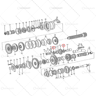 RULMENT AX ROATA PINION MERS INAPOI TRACTOR U650