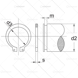 SEEGER ARBORE A 11 X 1,0 DIN 471