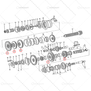 SET PINIOANE CUTIE VITEZE TRACTOR UTB U650