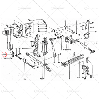 SUPORT INTINZATOR DREAPTA ANCORA TIRANT CENTRAL TRACTOR U650 31.61.080