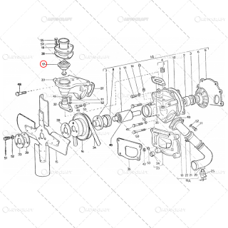 TERMOSTAT TRACTOR UNIVERSAL U445