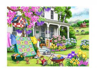 Puzzle din lemn - Countryside Garden - 200 piese