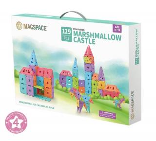 Set magnetic 129 pcs Magspace - Marshmallow Castle