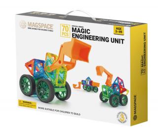 Set magnetic 70 piese Magspace - Engineering Unit