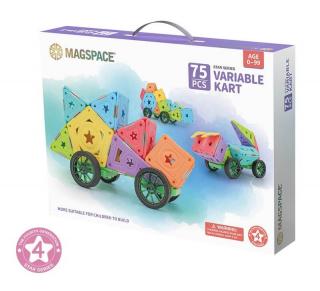 Set magnetic 75 pcs Magspace - Variable Kart