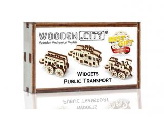 Set puzzle mecanic 3D - Transport Public (3 buc)