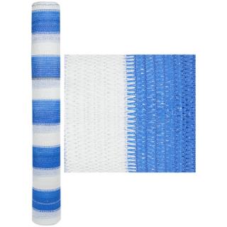 Plasa Umbrire Multicolor HDPE UV alb-albastru 95% mp, lungime 10m,latime 2 m