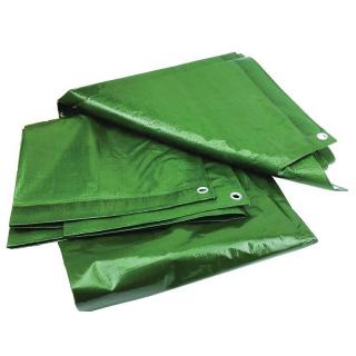 Prelata cu inele 10 x 12 m - 120 g mp, verde