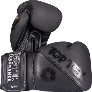 Boxing gloves , œ4select,   Leather - black-black, 12 oz