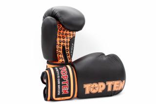 Boxing Gloves , œFight,   - black-orange, 10 oz
