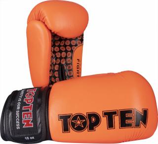 Boxing Gloves , œFight,   - orange-black, 10 oz