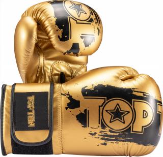 Boxing gloves , œPower Ink Golden Star,   - 10 oz, gold-black