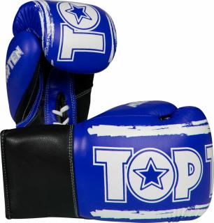 Boxing gloves , œRoundUP,   - 10 oz, blue-white