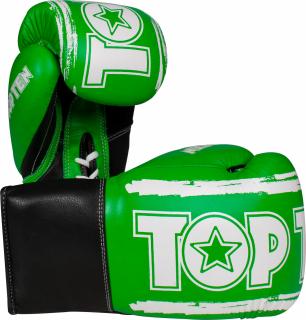 Boxing gloves , œRoundUP,   - 10 oz, green-white