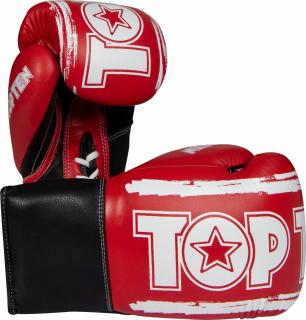 Boxing gloves , œRoundUP,   - 10 oz, red-white