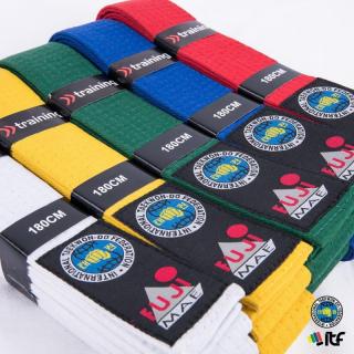 Centura Taekwon-do aprobata ITF, Fujimae, Alb, 220 Cm