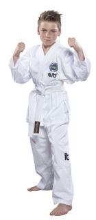 Dobok De-Luxe, aprobat ITF, Top Ten, Alb, 140 cm