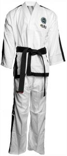 Dobok Master Instructor   Air Deluxe  , aprobat ITF, Top Ten, Alb, 160 cm