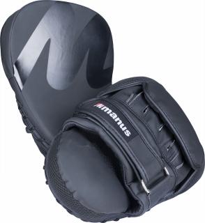 Focus mitts , œWave Black n Black,   - black-black, curved