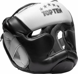 Head Guard , œEconomy R2M Line,   with chin and cheekbone protection - white-black, size L-XL