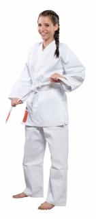 Karate-Gi HEIAN, aprobat WKF, Hayashi, Alb, 110 cm