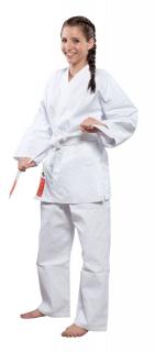 Karate-Gi HEIAN, aprobat WKF, Hayashi, Alb, 140 cm