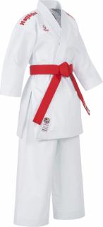 Karate Gi , œJingu,   - Alb, broderie rosie, marime 155 cm
